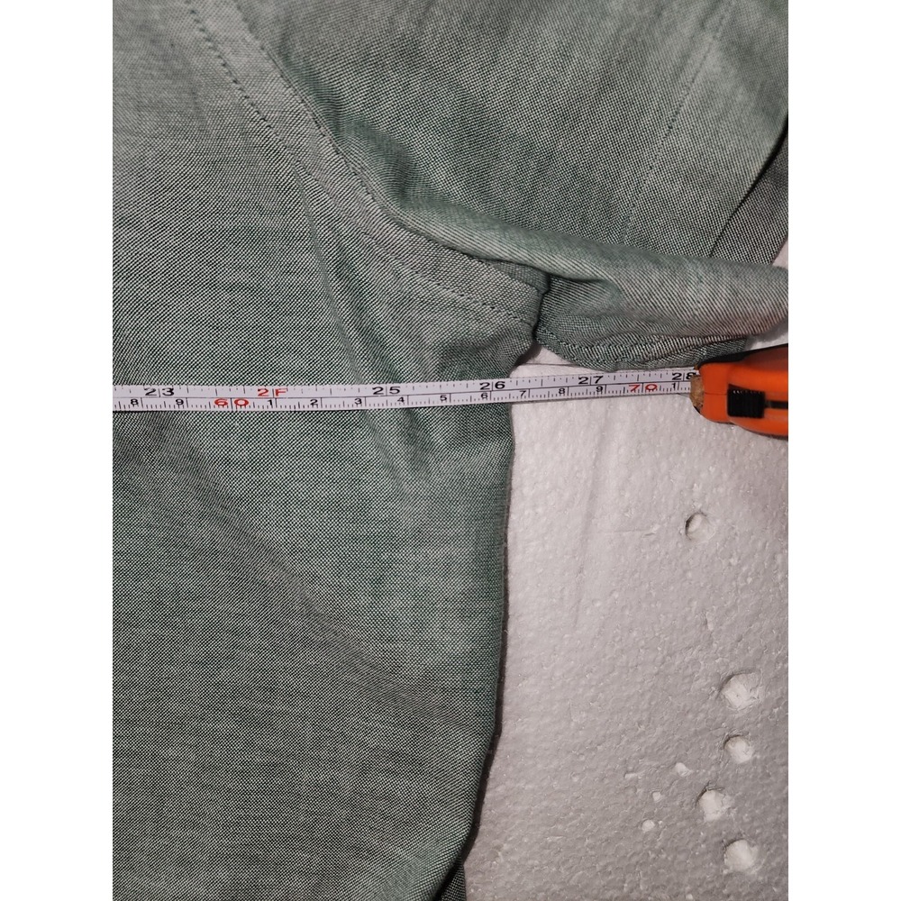 Nautica Shirt Men XXL Green Button Down Collared Casual Short Sleeve - Picture 12 of 12